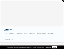 Tablet Screenshot of kypipe.com